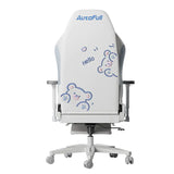 AutoFull C3 Pro Gaming Chair With 3D Headrest & Advanced Lumbar support (Snow White Bear edition)
