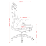 HBADA ErgoCraft Basic Ergonomic Gaming Chair With 2D Headrest & Lumbar support (Grey)
