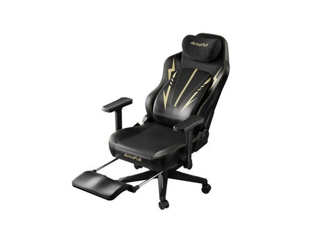 AutoFull C3 Pro Gaming Chair - Black & Gold (AFYC306SSB)