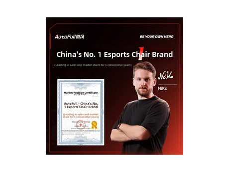 AutoFull C3 Pro Gaming Chair - Black & Gold (AFYC306SSB)
